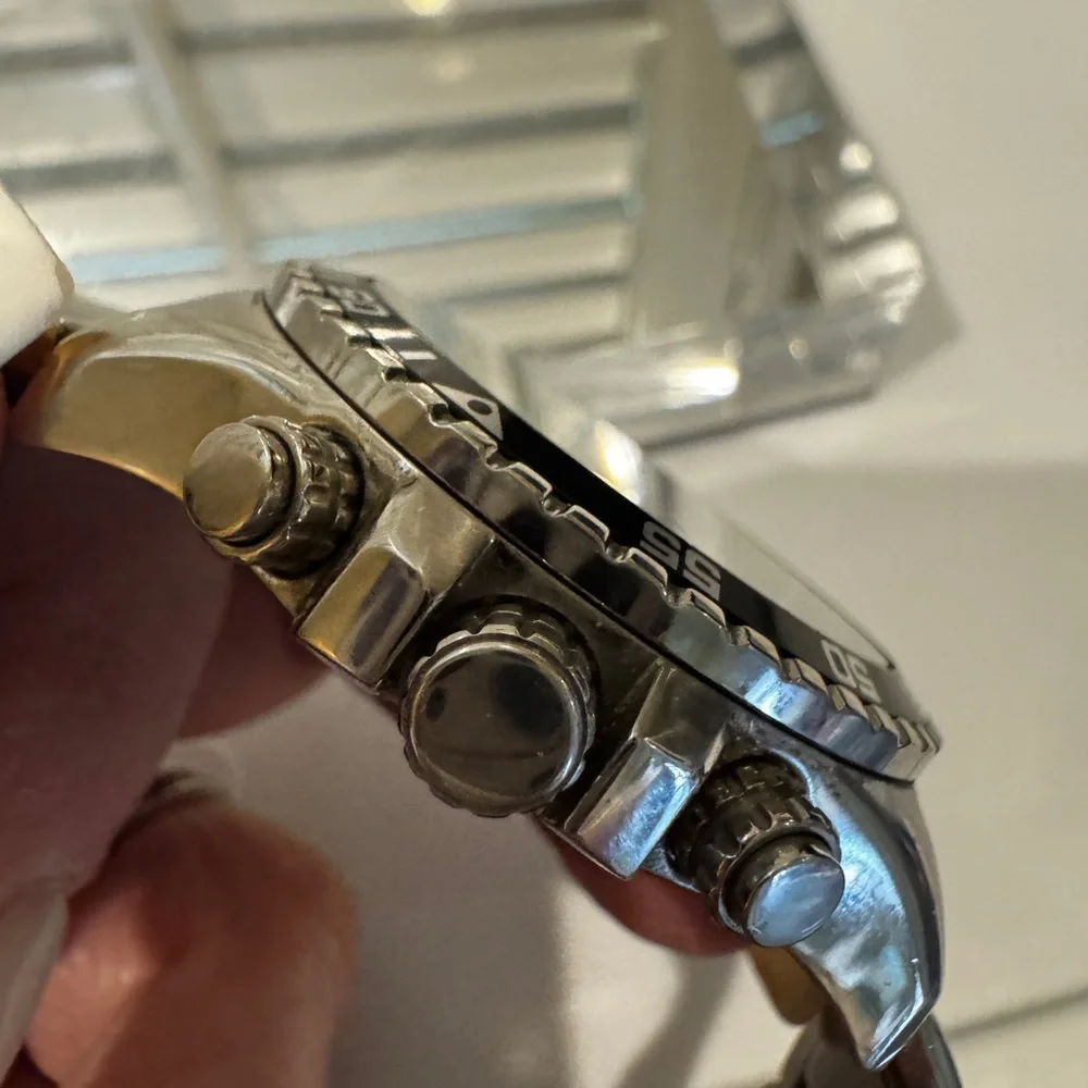 Invicta Silver‎ and Black Chronograph Watch#14875